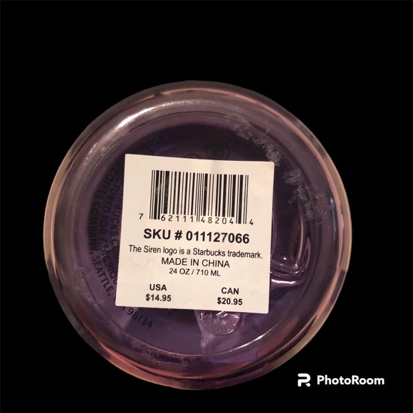 NWT (1) Starbucks 2021 Retired Holiday Water bottle 24 Oz Holly - Picture 8 of 8